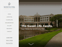 Tablet Screenshot of livesimmonspark.com